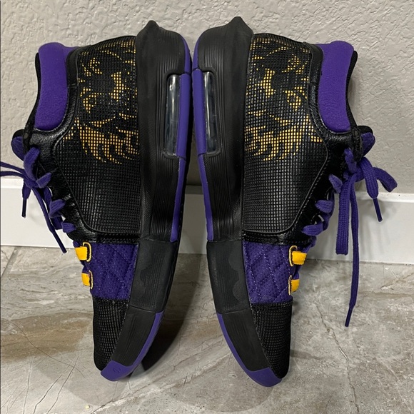 Nike Lebron Other - Black & Purple Men's Athletic Sneakers with Gold Accents